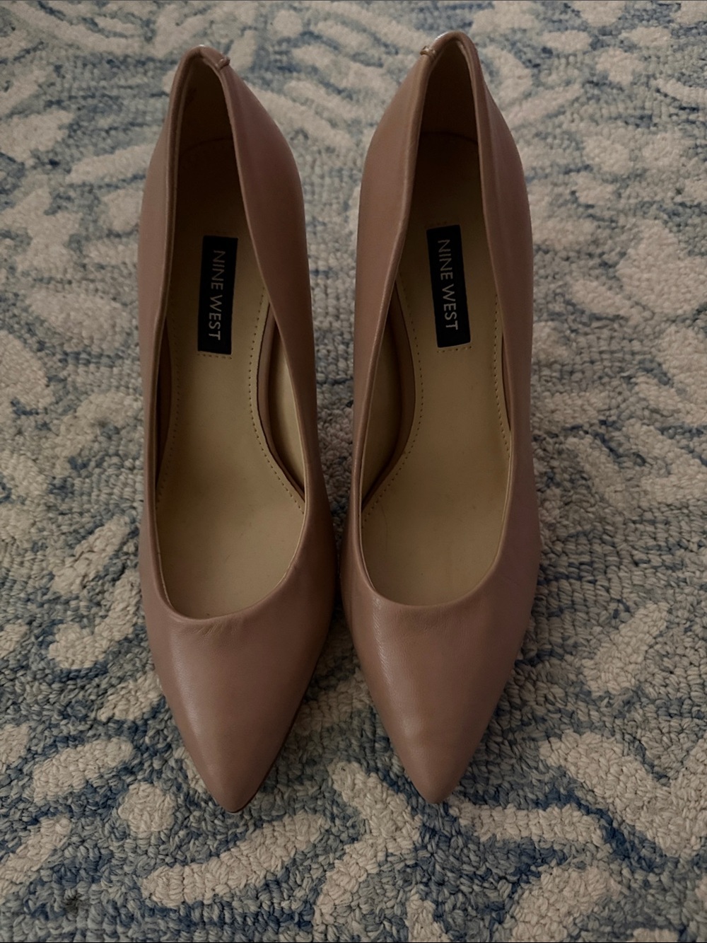 Nine West Blush Tan Pointed-Toe Pumps